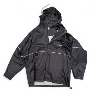 90s Umbro Black Nylon Anorak Windbreaker M | Oversized Soccer Streetwear
